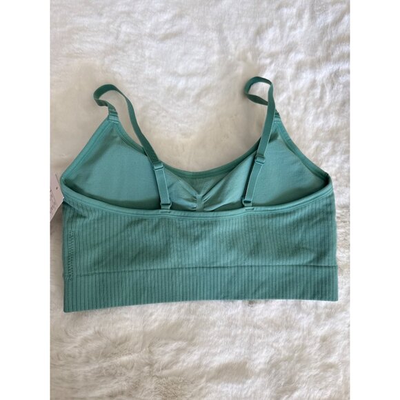 Auden Seamless Green Lightly lined padded bralette, NEW size Large - Picture 4 of 5